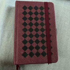 Archer & Olive Checkered Pattern Journal with Elastic Band